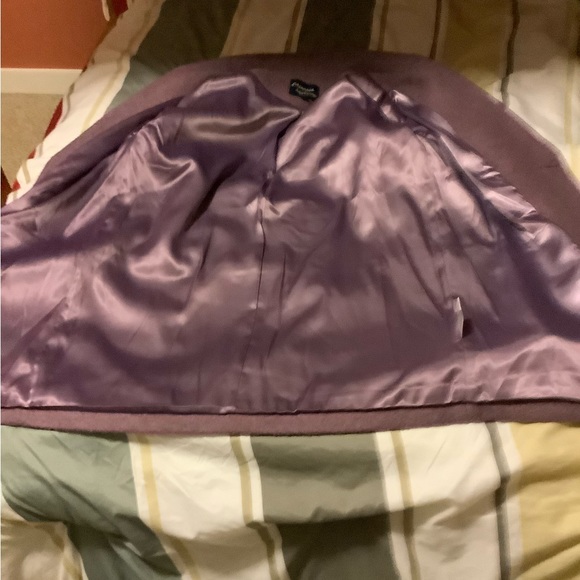 NWOT Princess Highway Millicent Double-Breasted Purple Wool Peacoat - Picture 9 of 11